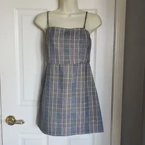 Pull&Bear Dresses Plaid Mini Dress Size Med Poshmark